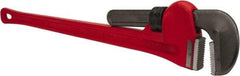 Ridgid - 60" Cast Iron Straight Pipe Wrench - 8" Pipe Capacity - Industrial Tool & Supply