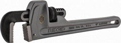 Ridgid - 10" Aluminum Straight Pipe Wrench - 1-1/2" Pipe Capacity - Industrial Tool & Supply