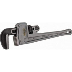 Ridgid - 18" Aluminum Straight Pipe Wrench - 2-1/2" Pipe Capacity - Industrial Tool & Supply