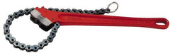 Ridgid - 4-1/2" Max Pipe Capacity, 29" Long, Chain Wrench - 7-1/2" Actual OD, 36" Handle Length - Industrial Tool & Supply