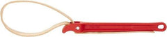 Ridgid - 2" Max Pipe Capacity, 30" Long, Strap Wrench - 5-1/2" Actual OD, 11-3/4" Handle Length - Industrial Tool & Supply