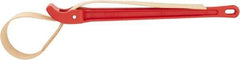 Ridgid - 5" Max Pipe Capacity, 29-1/2" Long, Strap Wrench - 7" Actual OD, 18" Handle Length - Industrial Tool & Supply