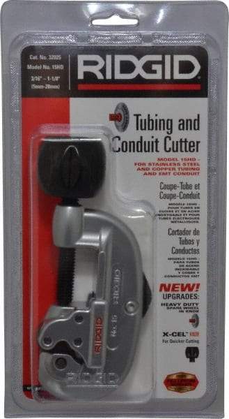 Ridgid - 3/16" to 1-1/8" Pipe Capacity, Tube Cutter - Cuts Copper, Aluminum, Brass - Industrial Tool & Supply