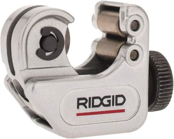 Ridgid - 1/8" to 5/8" Pipe Capacity, Mini Tube Cutter - Cuts Copper, Aluminum, Brass, Plastic - Industrial Tool & Supply