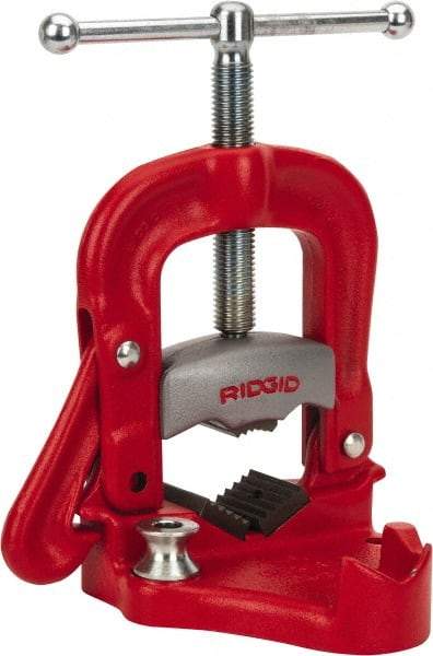 Ridgid - 1/8" to 4" Pipe Capacity, Bench Yoke Vise - Industrial Tool & Supply