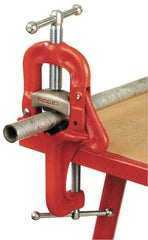 Ridgid - 1/8" to 2-1/2" Pipe Capacity, Portable Kit Yoke Vise - Industrial Tool & Supply