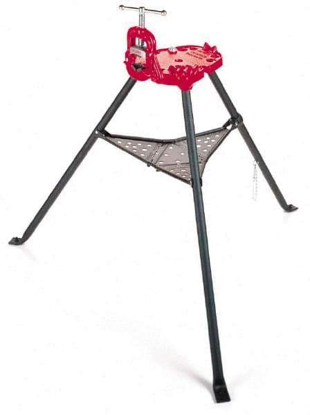 Ridgid - 1/8" to 2-1/2" Pipe Capacity, Portable Tristand Yoke Vise - Industrial Tool & Supply