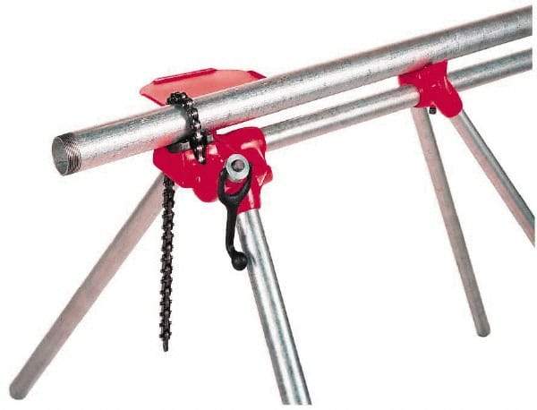 Ridgid - 1/8" to 5" Pipe Capacity, Top Screw Stand Chain Vise - Industrial Tool & Supply