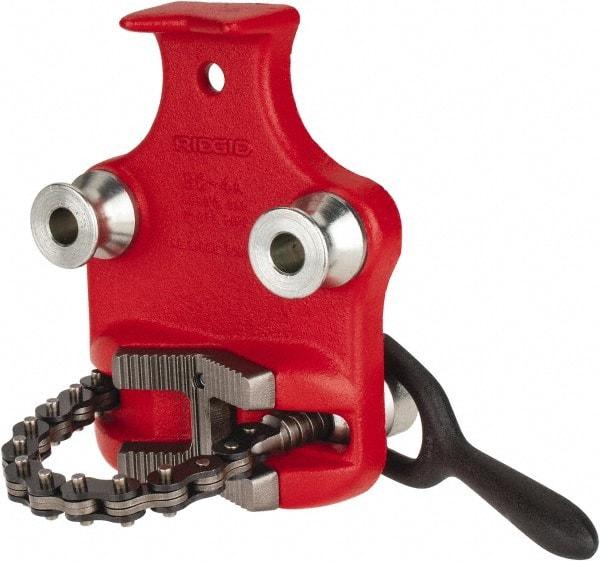 Ridgid - 1/8" to 4" Pipe Capacity, Bottom Screw Bench Chain Vise - Industrial Tool & Supply