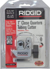 Ridgid - 1/4" to 1-1/8" Pipe Capacity, Mini Tube Cutter - Cuts Copper, Aluminum, Brass, Plastic - Industrial Tool & Supply