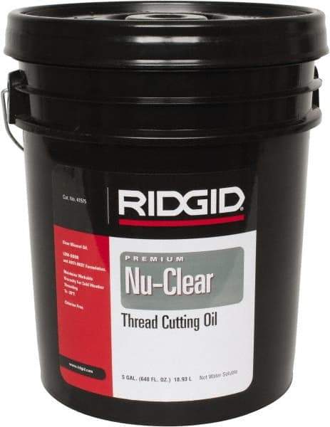 Ridgid - Nu Clear Cutting Oil - 5 Gallon Bucket - Industrial Tool & Supply