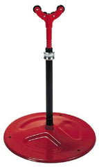 Ridgid - 1/4" to 6" Pipe Capacity, Adjustable Pipe Stand with Plain Support Head - 23" to 33" High, 2,500 Lb Capacity - Industrial Tool & Supply