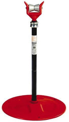 Ridgid - 6" Pipe Capacity, Adjustable Pipe Stand with Plain Support Head - 32" to 41" High, 2,500 Lb Capacity - Industrial Tool & Supply