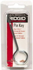 Ridgid - Drain Cleaning Machine Coupling Pin - For Use with Models K39, K50, K375 & K3800 - Industrial Tool & Supply