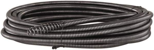 Ridgid - 3/8" x 35' Drain Cleaning Machine Cable - Bulb Auger, 1-1/4" to 1-1/2" Pipe, Use with Models K39, K40 & K50 - Industrial Tool & Supply