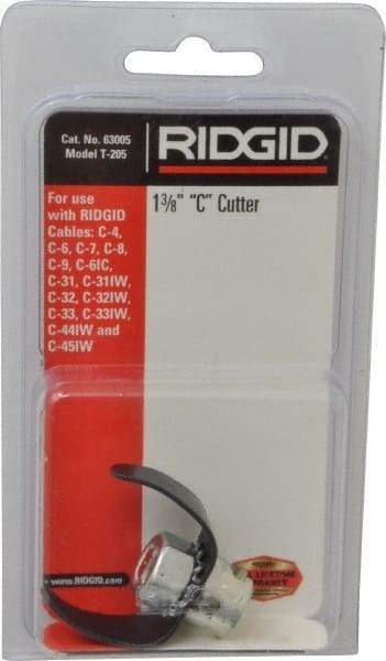 Ridgid - Drain Cleaning Machine C-Cutter - For Use with Models K39, K50, K375, K3800 & K380 - Industrial Tool & Supply