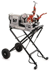 Ridgid - 1/8 to 2 Inch Pipe, 38 RPM Spindle Speed, 1/2 hp, Pipe Threading Machine - Heavy Duty Rotary Forward, Off, Reverse with Integral Foot Switch Motor Control, Model 344 Reamer, 115 Volts - Industrial Tool & Supply