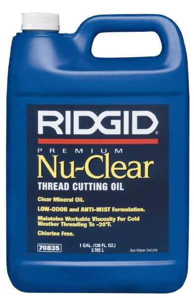 Ridgid - Nu Clear Cutting Oil - 1 Gallon Jug - Industrial Tool & Supply