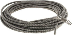 Ridgid - 5/16" x 50' Drain Cleaning Machine Cable - Drophead, 3/4" to 1-1/2" Pipe, Use with Models K39, K40 & K50 - Industrial Tool & Supply