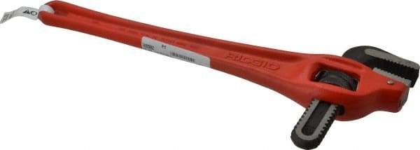 Ridgid - 18" Steel Offset Pipe Wrench - 2-1/2" Pipe Capacity - Industrial Tool & Supply