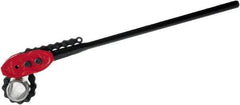 Ridgid - 12" Max Pipe Capacity, 55-1/2" Long, Chain Tong Wrench - 12" Actual OD, 64" Handle Length - Industrial Tool & Supply