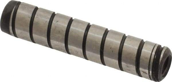 Holo-Krome - 5/16" Diam x 1-1/2" Pin Length 4000 Alloy Steel Pull Out Dowel Pin - Black Luster Finish, C 47-58 & C 60 (Surface) Hardness, 1 Beveled & 1 Threaded End - Industrial Tool & Supply