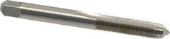 Made in USA - 1/4-40 UNS, 2 Flute, Bright Finish, High Speed Steel Spiral Point Tap - Plug Chamfer, Right Hand Thread, 2-1/2" OAL, 1" Thread Length, 0.255" Shank Diam - Exact Industrial Supply