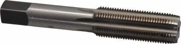 Made in USA - 11/16-18 UNEF 6 Flute Bright Finish High Speed Steel Straight Flute Standard Hand Tap - Plug, Right Hand Thread, 4-1/32" OAL, H3 Limit, Oversize - Industrial Tool & Supply