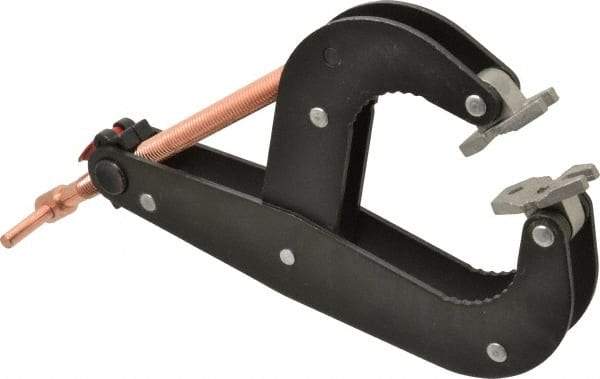 Gibraltar - 1,000 Lb, 6-1/2" Max Opening, 2-1/4" Open Throat Depth, 3-1/2" Closed Throat Depth, Cantilever Clamp - Steel Jaw, T-Handle, 11-1/2" OAL, 1-3/4" Max Width - Industrial Tool & Supply