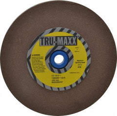 Tru-Maxx - 120 Grit Aluminum Oxide Bench & Pedestal Grinding Wheel - 6" Diam x 1" Hole x 1/2" Thick, 5410 Max RPM, O Hardness, Fine Grade , Vitrified Bond - Industrial Tool & Supply