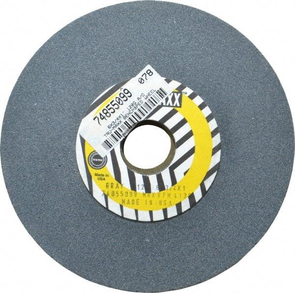 Tru-Maxx - 120 Grit Aluminum Oxide Bench & Pedestal Grinding Wheel - 6" Diam x 1" Hole x 3/4" Thick, 5410 Max RPM, O Hardness, Fine Grade , Vitrified Bond - Industrial Tool & Supply