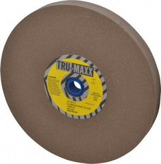 Tru-Maxx - 120 Grit Aluminum Oxide Bench & Pedestal Grinding Wheel - 8" Diam x 1" Hole x 3/4" Thick, 3600 Max RPM, O Hardness, Fine Grade , Vitrified Bond - Industrial Tool & Supply