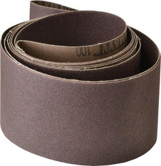 Tru-Maxx - 3" Wide x 90" OAL, 100 Grit, Aluminum Oxide Abrasive Belt - Aluminum Oxide, Fine, Coated, X Weighted Cloth Backing, Series VAC228 - Industrial Tool & Supply