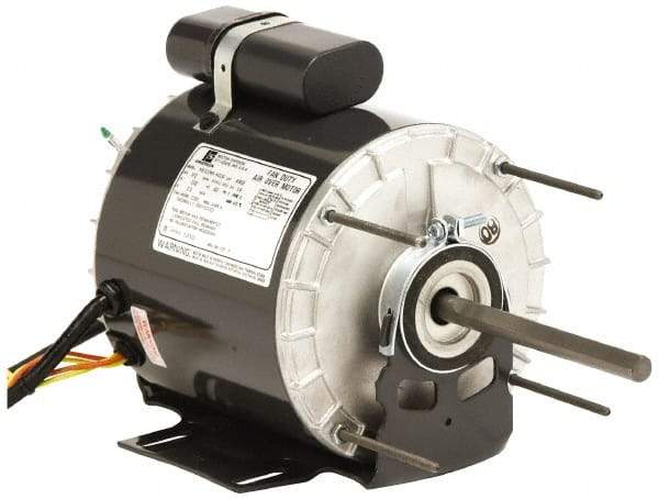 US Motors - 1/4 hp, TEAO Enclosure, Auto Thermal Protection, 1,075 RPM, 115 Volt, 60 Hz, Industrial Electric AC/DC Motor - Size 48 Frame, Hub/Stud Mount, 1 Speed, Ball Bearings, 3.6 Full Load Amps, B Class Insulation, CCW Lead End Rev - Industrial Tool & Supply