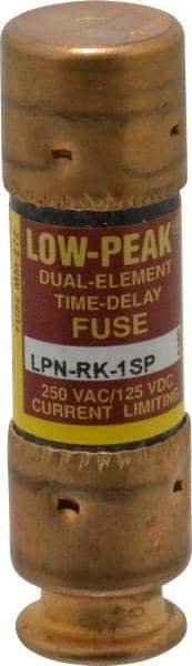 Cooper Bussmann - 125 VDC, 250 VAC, 1 Amp, Time Delay General Purpose Fuse - Fuse Holder Mount, 50.8mm OAL, 100 at DC, 300 at AC (RMS) kA Rating, 9/16" Diam - Industrial Tool & Supply