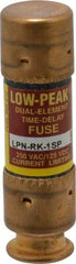 Cooper Bussmann - 125 VDC, 250 VAC, 1 Amp, Time Delay General Purpose Fuse - Fuse Holder Mount, 50.8mm OAL, 100 at DC, 300 at AC (RMS) kA Rating, 9/16" Diam - Industrial Tool & Supply