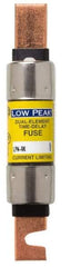 Cooper Bussmann - 250 VAC/VDC, 100 Amp, Time Delay General Purpose Fuse - Bolt-on Mount, 5-7/8" OAL, 100 at DC, 300 at AC (RMS) kA Rating, 1-1/16" Diam - Industrial Tool & Supply