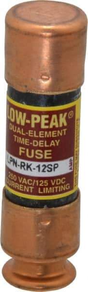 Cooper Bussmann - 125 VDC, 250 VAC, 12 Amp, Time Delay General Purpose Fuse - Fuse Holder Mount, 50.8mm OAL, 100 at DC, 300 at AC (RMS) kA Rating, 9/16" Diam - Industrial Tool & Supply