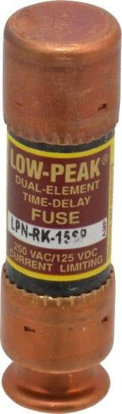 Cooper Bussmann - 125 VDC, 250 VAC, 15 Amp, Time Delay General Purpose Fuse - Fuse Holder Mount, 50.8mm OAL, 100 at DC, 300 at AC (RMS) kA Rating, 9/16" Diam - Industrial Tool & Supply