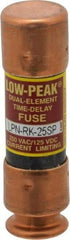 Cooper Bussmann - 125 VDC, 250 VAC, 25 Amp, Time Delay General Purpose Fuse - Bolt-on Mount, 50.8mm OAL, 100 at DC, 300 at AC (RMS) kA Rating, 9/16" Diam - Industrial Tool & Supply