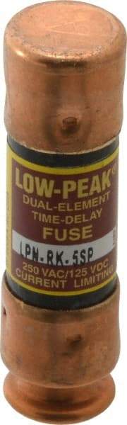 Cooper Bussmann - 125 VDC, 250 VAC, 5 Amp, Time Delay General Purpose Fuse - Fuse Holder Mount, 50.8mm OAL, 100 at DC, 300 at AC (RMS) kA Rating, 9/16" Diam - Industrial Tool & Supply