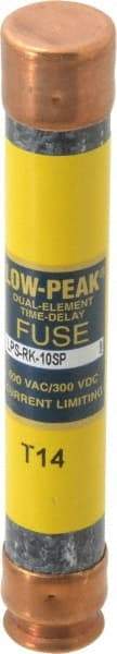 Cooper Bussmann - 300 VDC, 600 VAC, 10 Amp, Time Delay General Purpose Fuse - Fuse Holder Mount, 127mm OAL, 100 at DC, 300 at AC (RMS) kA Rating, 13/16" Diam - Industrial Tool & Supply