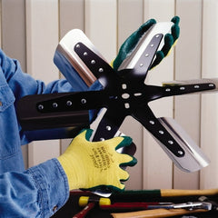 SHOWA - Size M (8), ANSI Cut Lvl A3, Puncture Lvl 1, Abrasion Lvl 6, Nitrile Coated Cut & Puncture Resistant Gloves - Industrial Tool & Supply