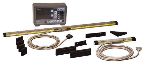 Mitutoyo - 2 Axis, 20" X-Axis Travel, 12" Y-Axis Travel, 20" Z-Axis Travel, Grinding DRO System - 0.0005mm to 0.01mm Resolution, 5+5L0/1000µm Accuracy, LED Display - Industrial Tool & Supply
