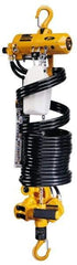 Harrington Hoist - 1/4 Ton Load Limit, 6' Max Height Top Hook Air Hoist - 48 SCFM at 90 PSI, 29 FPM Lift Speed, 33" Min Headroom, Manipulator - Industrial Tool & Supply