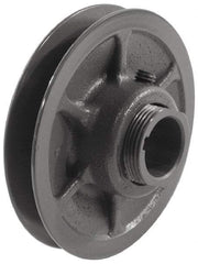 Browning - 3/4" Inside Diam x 3.15" Outside Diam, 1 Groove, Variable Pitched Sheave - Belt Sections 3L, 4L, A, 5L & B, 1-7/8" Sheave Thickness, 21/32 to 1" Face Width - Industrial Tool & Supply