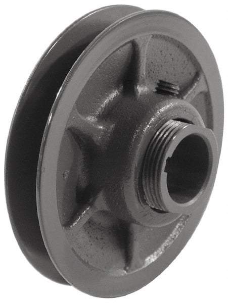 Browning - 7/8" Inside Diam x 5.35" Outside Diam, 1 Groove, Variable Pitched Sheave - Belt Sections 3L, 4L, A, 5L & B, 1-7/8" Sheave Thickness, 3/4 to 1-1/8" Face Width - Industrial Tool & Supply