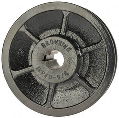 Browning - 5/8" Inside Diam x 3-3/4" Outside Diam, 1 Groove, Variable Pitched Sheave - Belt Sections 3L, 4L, A, 5L & B, 1-7/8" Sheave Thickness, 21/32 to 1-1/32" Face Width - Industrial Tool & Supply