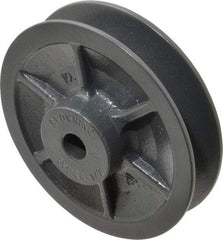Browning - 1/2" Inside Diam x 4.15" Outside Diam, 1 Groove, Variable Pitched Sheave - Belt Sections 3L, 4L, A, 5L & B, 1-7/8" Sheave Thickness, 21/32 to 1-1/32" Face Width - Industrial Tool & Supply