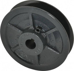 Browning - 5/8" Inside Diam x 4.15" Outside Diam, 1 Groove, Variable Pitched Sheave - Belt Sections 3L, 4L, A, 5L & B, 1-7/8" Sheave Thickness, 21/32 to 1-1/32" Face Width - Industrial Tool & Supply
